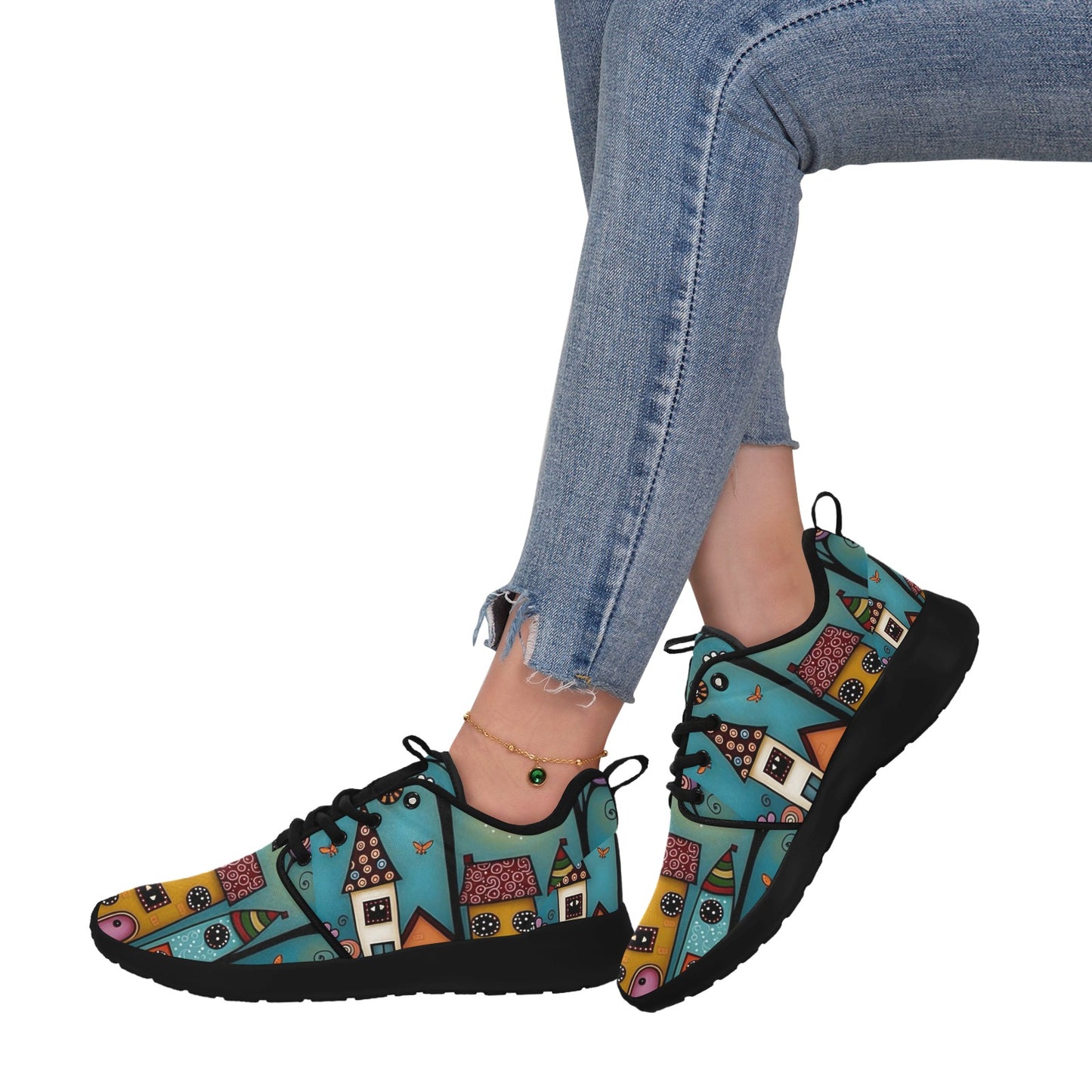 Women’s Whimsical House Sneakers 🏡