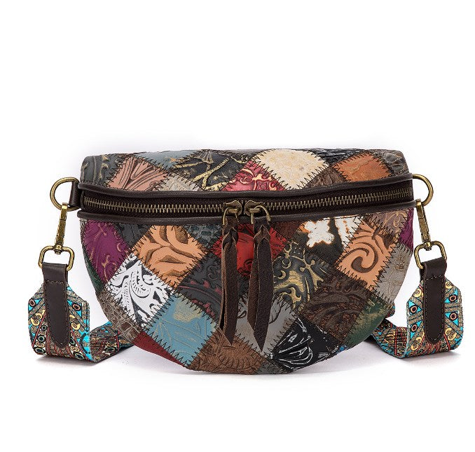 Bohemian Style Leather Shoulder Crossbody Bag
