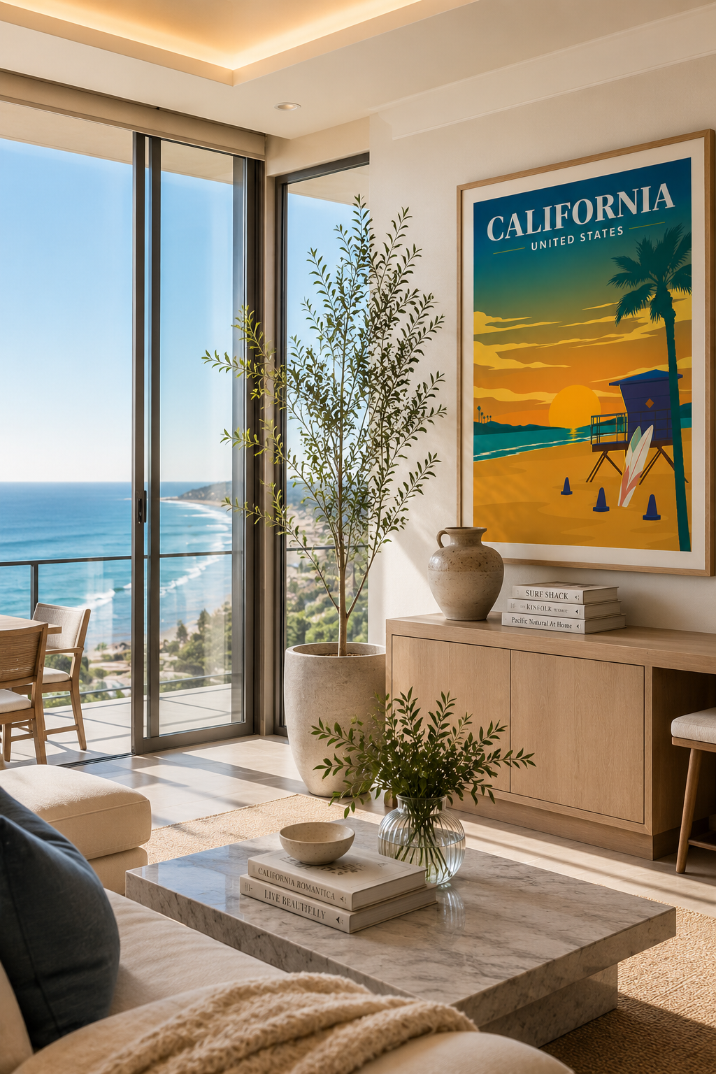 California USA Travel Poster Printable California Dreaming Los Angeles San Francisco San Diego