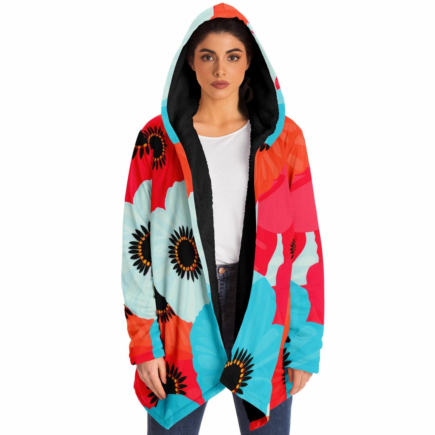 Boho Hippie Cloak โ Basically a Walking Poppy Garden ๐ธ