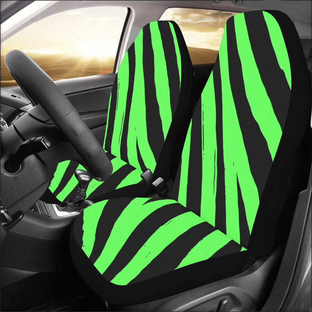 Green & Black Car Seat Covers πΏπ€ | Style + Protection (Set of 2)
