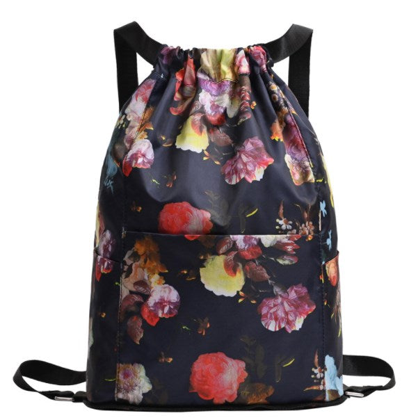 Drawstring Canvas Backpack