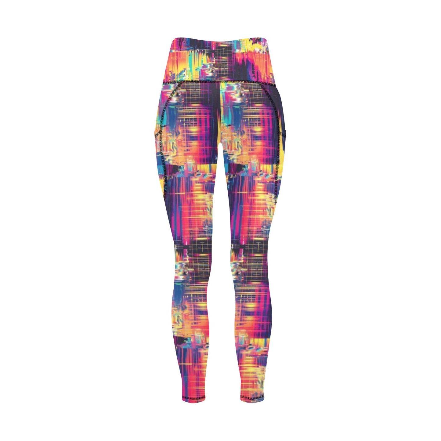 Multicolor Leggings with Pockets