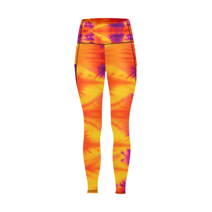 Tye Die Leggings with Pockets