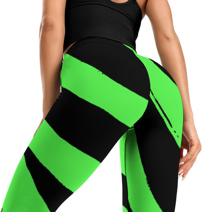 Green & Black Yoga Pants