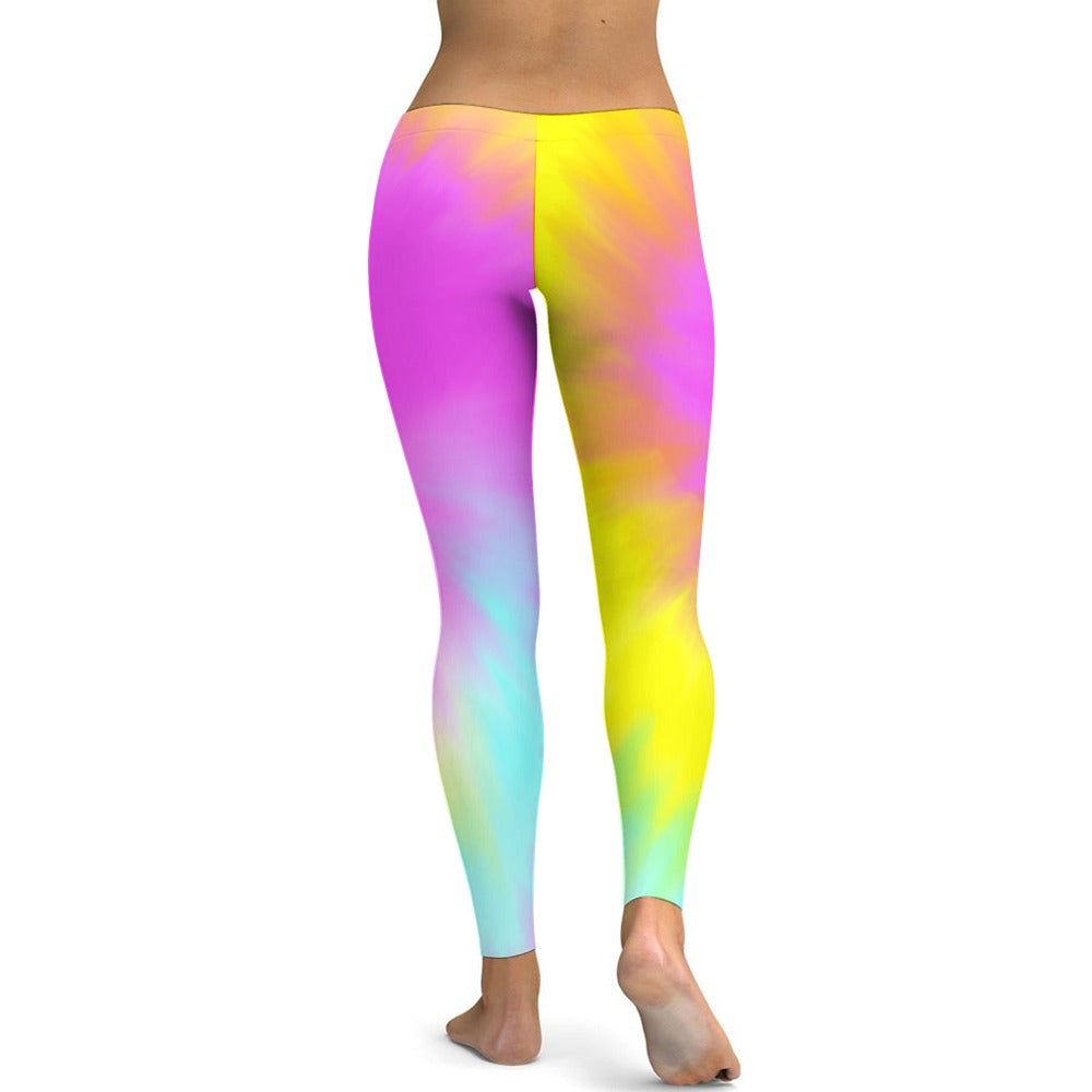 Ladies Tie Dye Yoga Pants