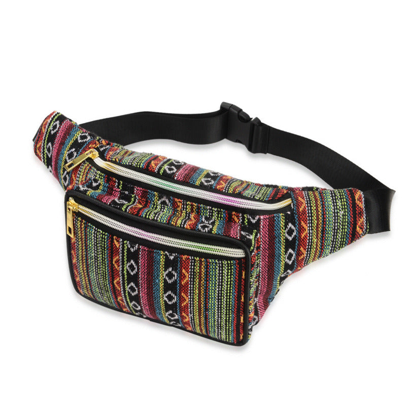 Bohemian Style Waist Bag for Outdoor Sports