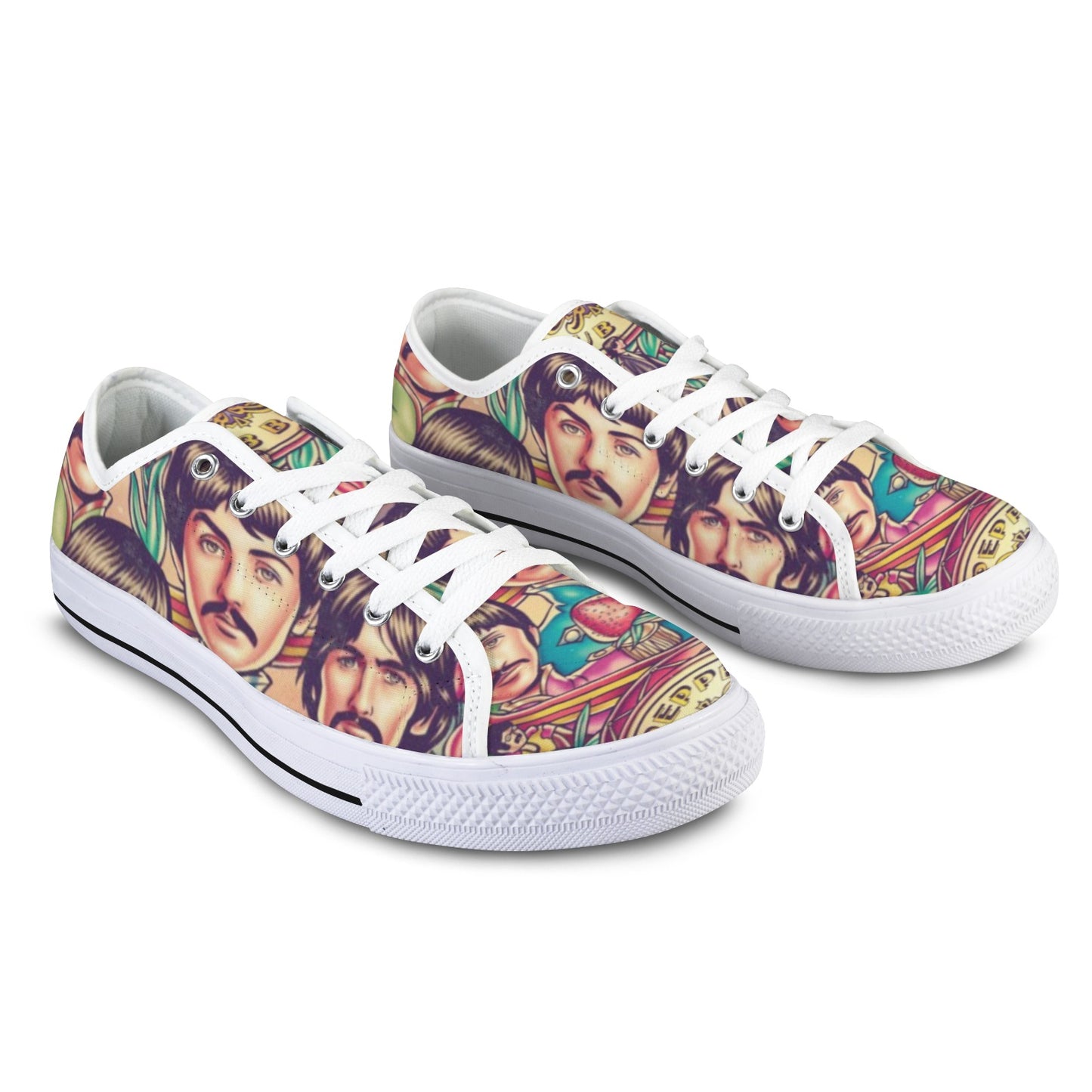 Beatles Sgt. Pepper Low-Top Women’s Sneakers 🎶