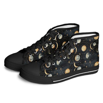 Urban Peak High Top Shoes #moon-phases #moon #space #galaxy #stars #detailed #pattern #seamless #background