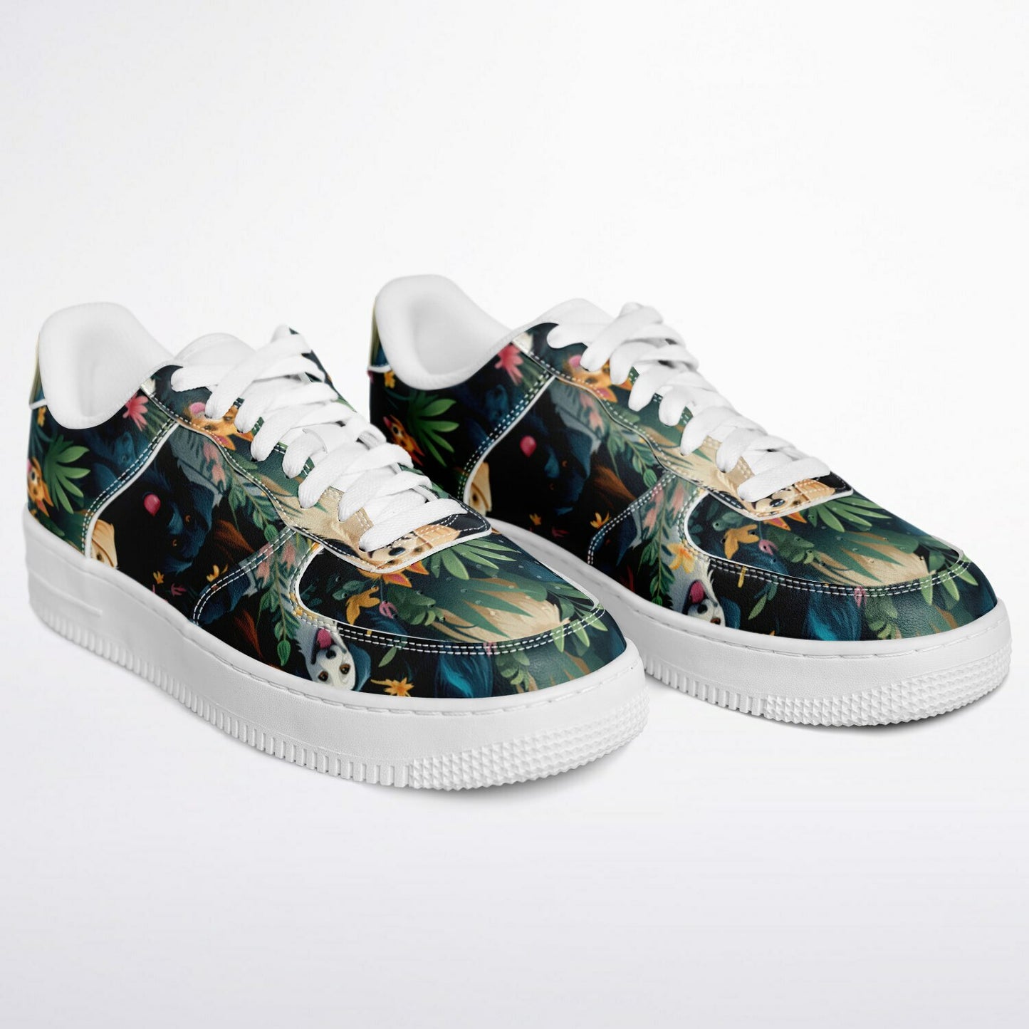 Low Top Shoes - #dogs#colorful-dogs#creative-dogs#dogs-background#background