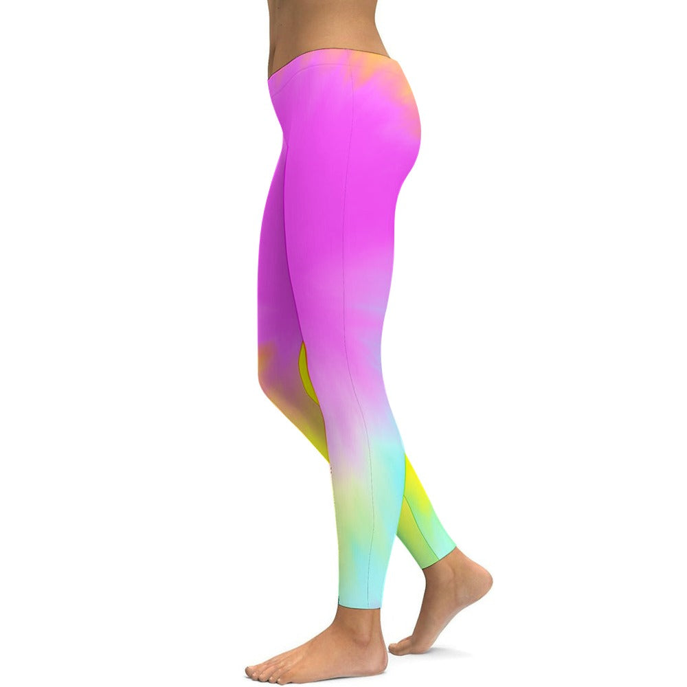 Ladies Tie Dye Yoga Pants