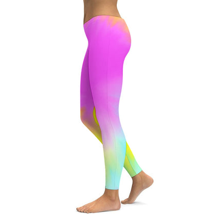 Ladies Tie Dye Yoga Pants