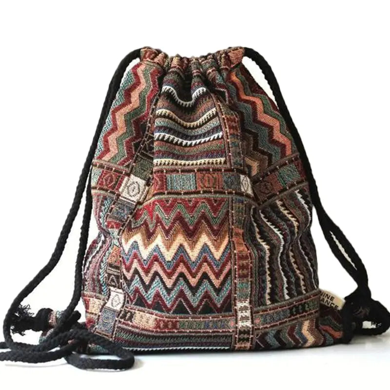 Geometric Bohemian Style Backpack