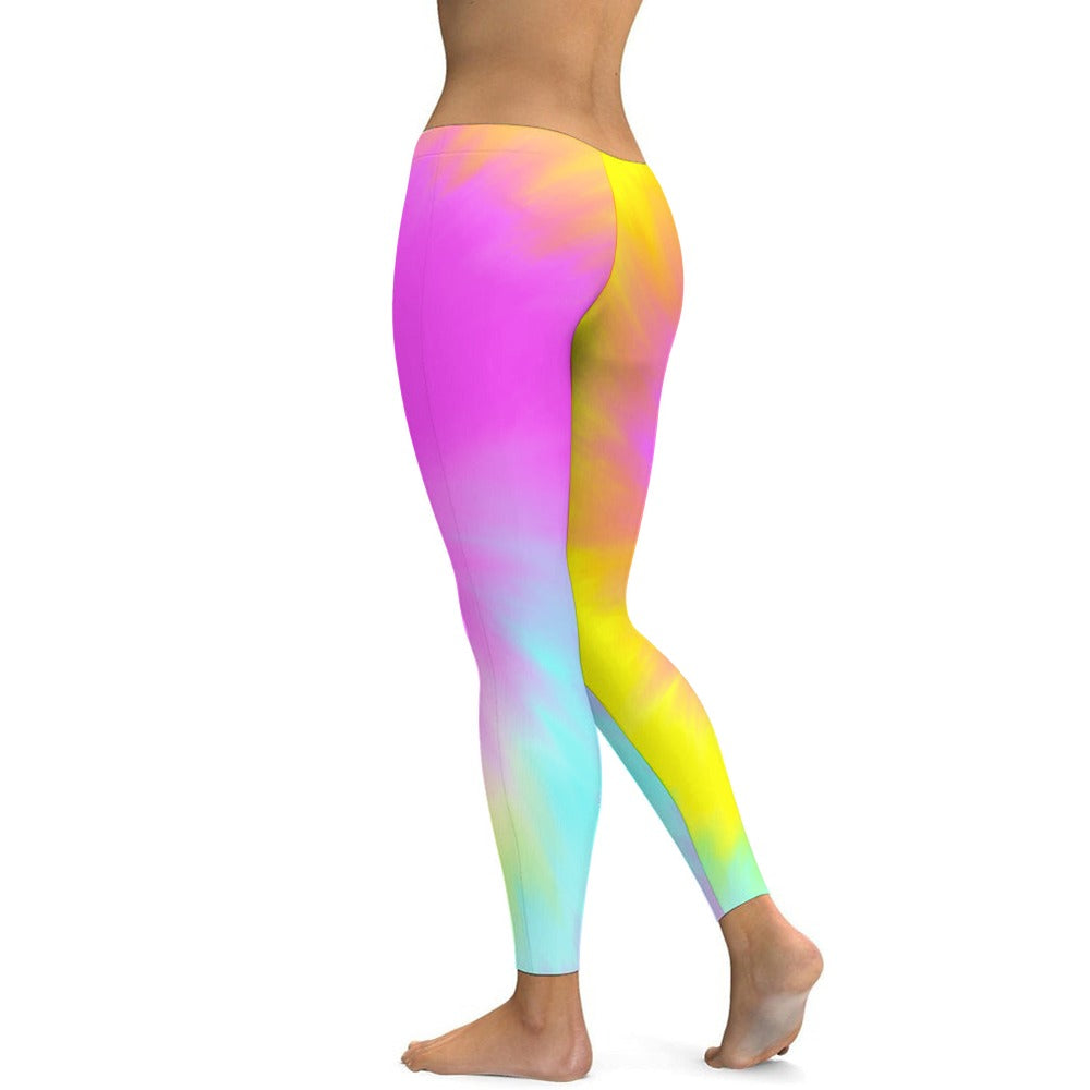 Ladies Tie Dye Yoga Pants
