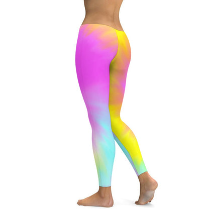 Ladies Tie Dye Yoga Pants