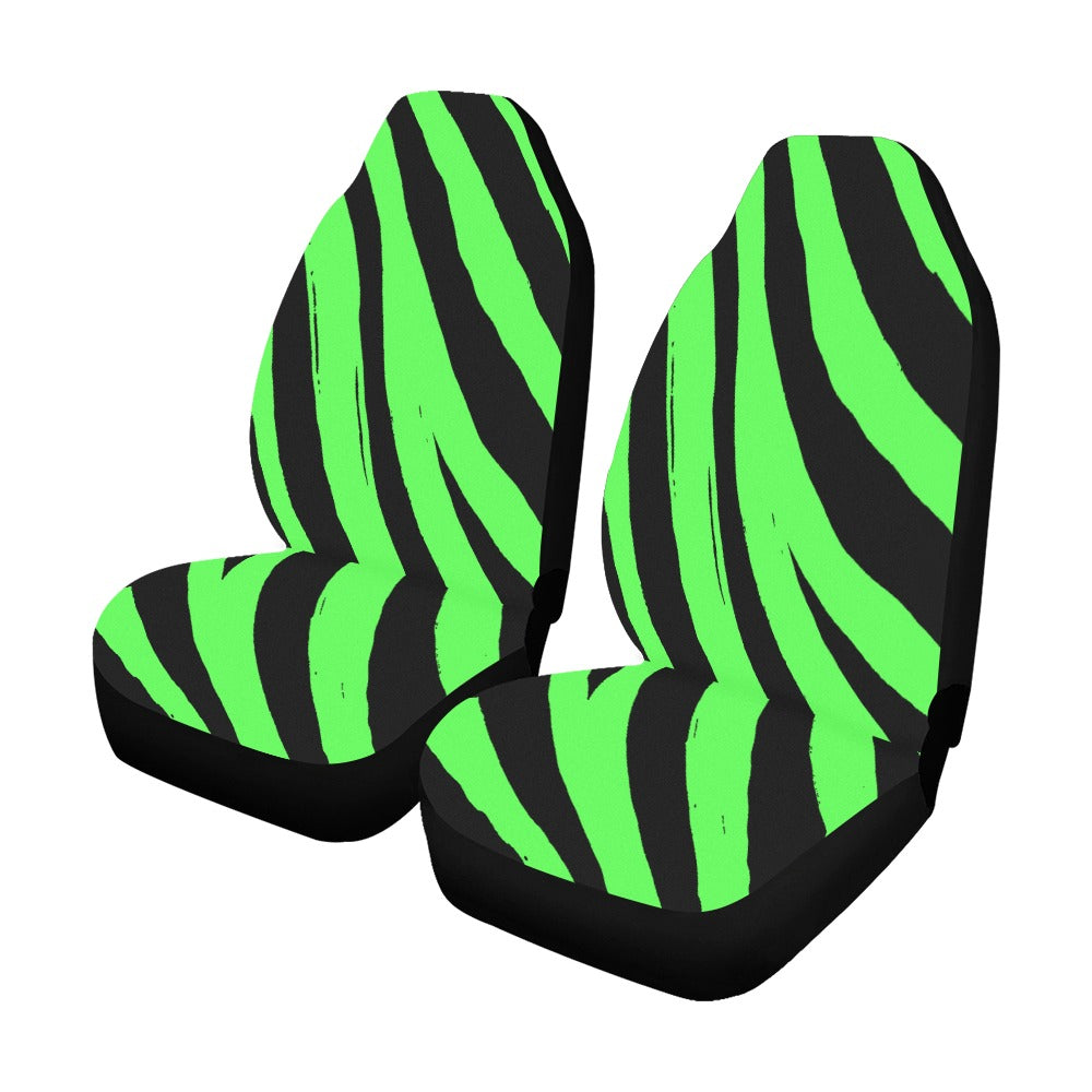 Green & Black Car Seat Covers 🌿🖤 | Style + Protection (Set of 2)