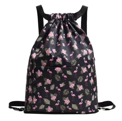Drawstring Canvas Backpack