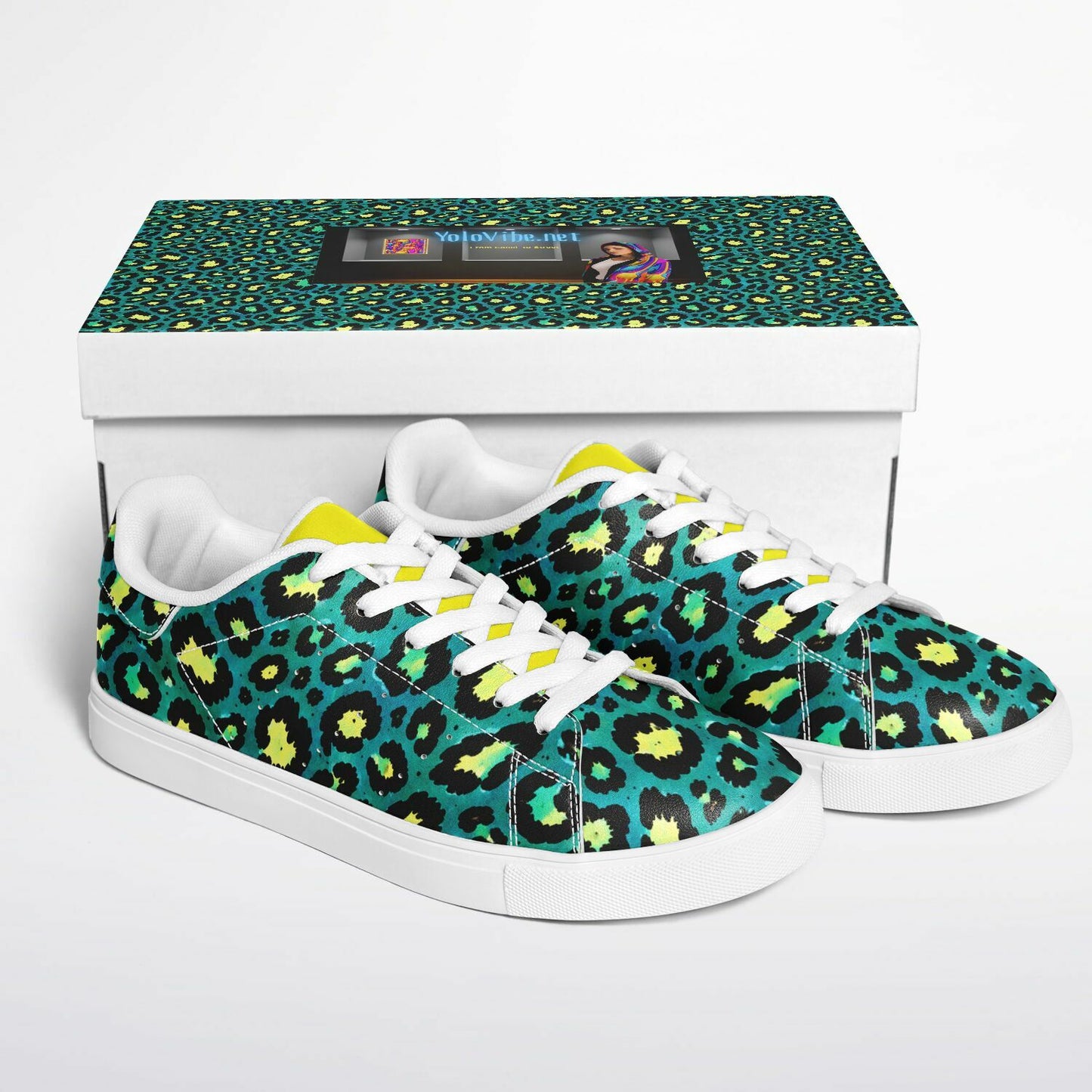 Jungle Voltage – Teal Leopard w/ Neon Yellow Accent