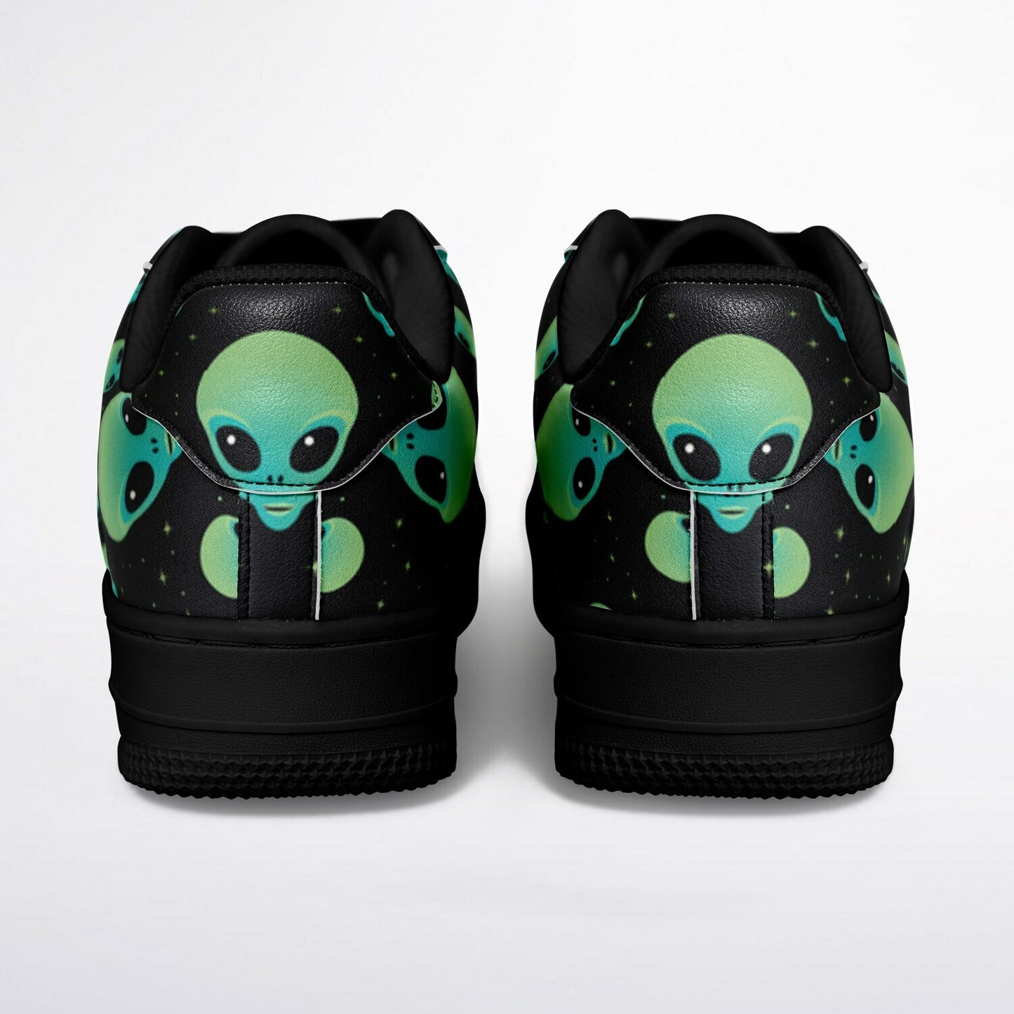 👽 Alien Skull Low-Top Sneakers – Sci-Fi Streetwear Vibes - Custom Design