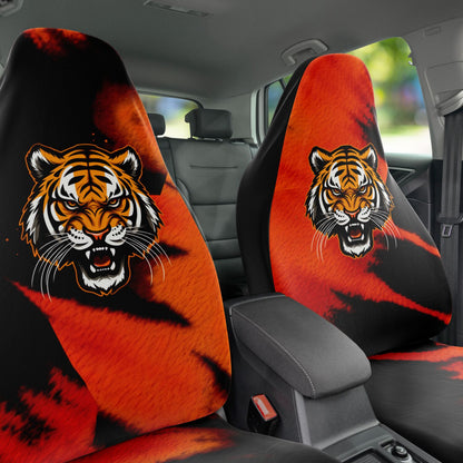 Black & Orange Bengal Car Seat Covers Cincinnati