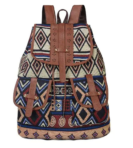 Geometric Bohemian Style Backpack