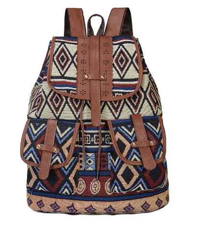 Geometric Bohemian Style Backpack