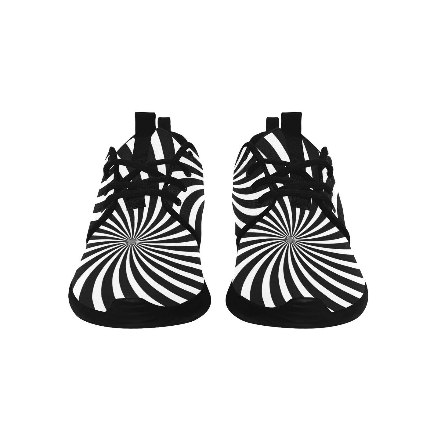 🔥 Black &amp; White Chaos 🖤🤍 | Psychedelic Zebra Spiral Sneakers for Men