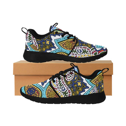 Mystic Paisley Women’s Sneakers – Bold Boho Statement Low Tops