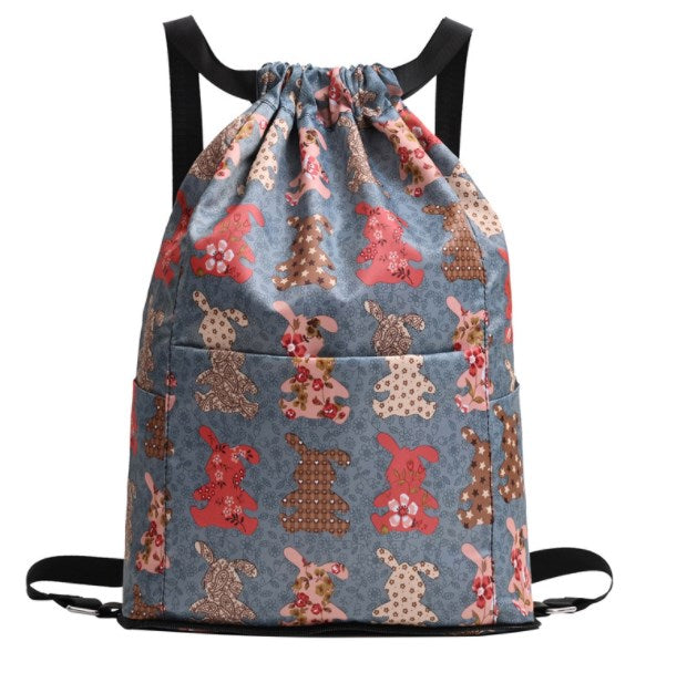 Drawstring Canvas Backpack