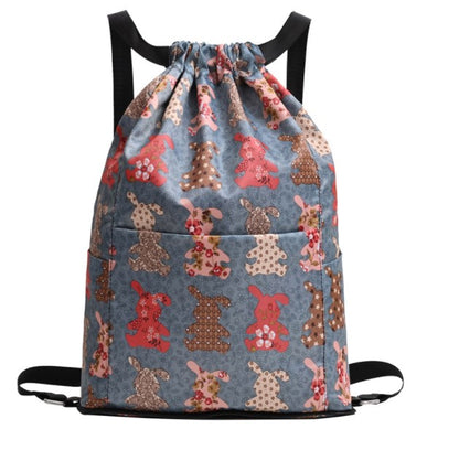 Drawstring Canvas Backpack