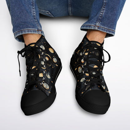 Urban Peak High Top Shoes #moon-phases #moon #space #galaxy #stars #detailed #pattern #seamless #background
