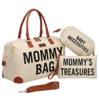 Childhome The Original Mommy Bag Large Baby Diaper Bag Mommy Hospital Bag Large Tote Bag Mommy Travel Bag Baby Bag Tote Pregnancy Must Haves (Pink)
