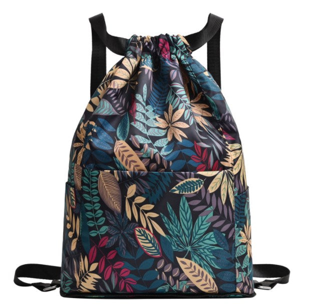 Drawstring Canvas Backpack