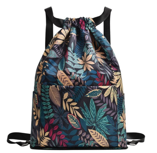 Drawstring Canvas Backpack