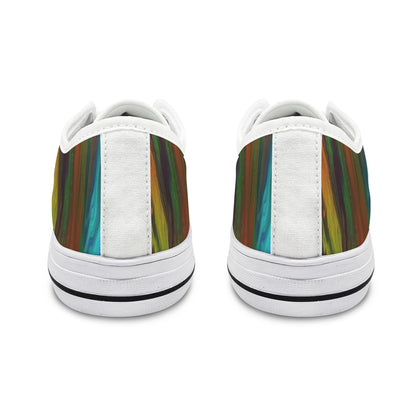 Multi-Color Low Top Women’s Sneakers – Bold Street Style Statement Shoes