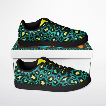 🔥 Premium Black Neo Animal Low-Top Sneakers