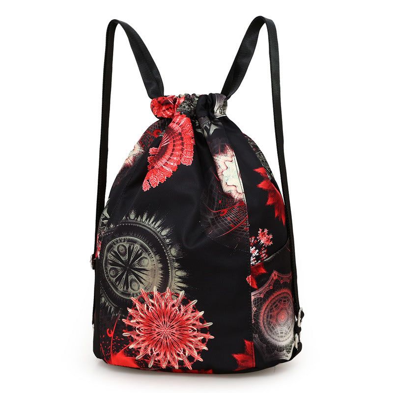 Drawstring Canvas Backpack