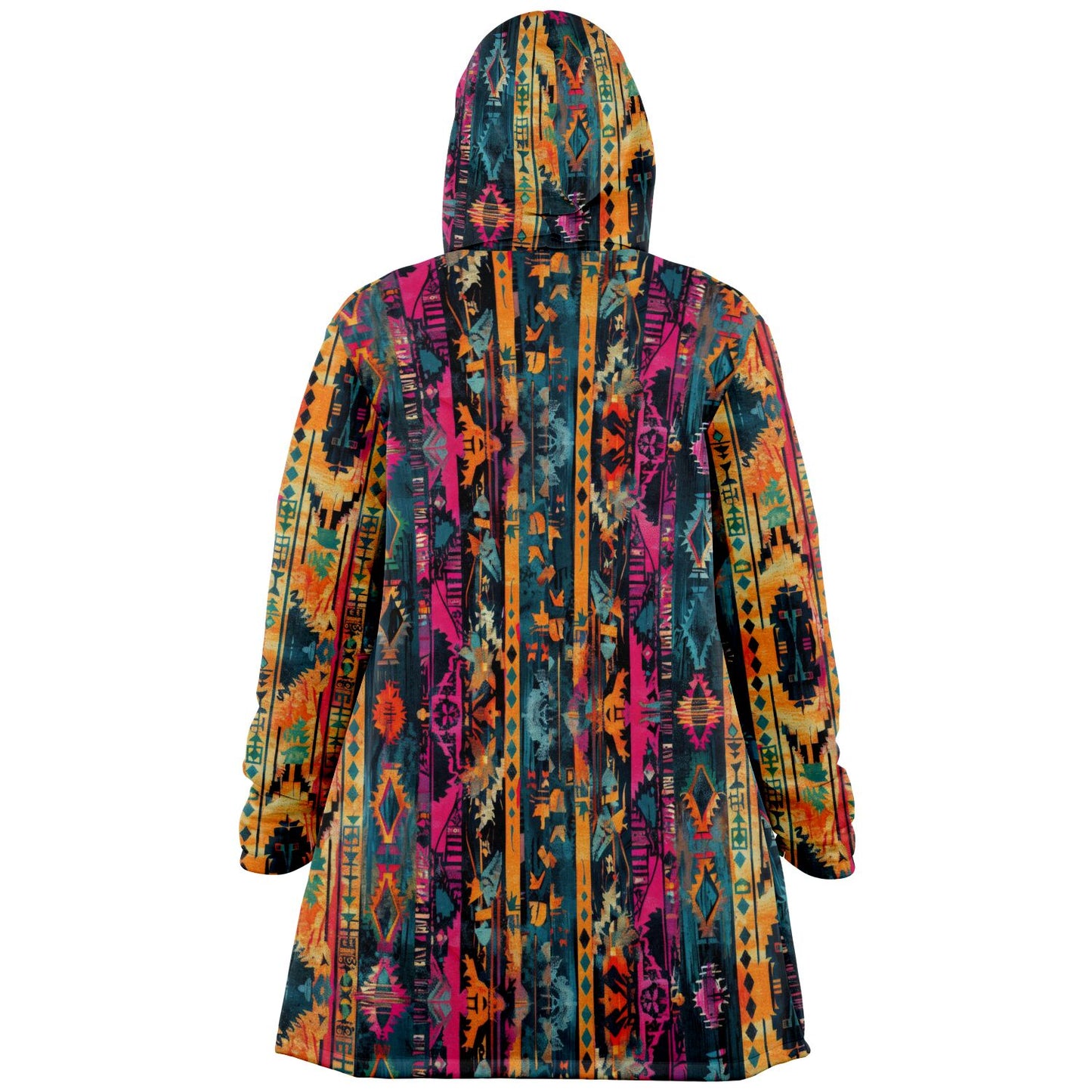Bohemian Cloak – Vibrant Tribal Geometric Tapestry Design BOHO Style Custom Design