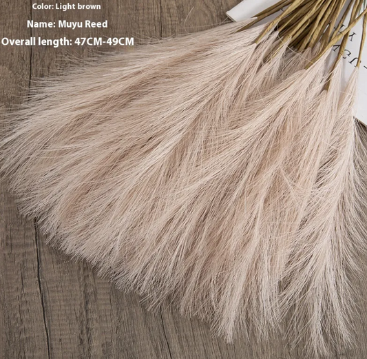 Artificial Pampas Grass Stems | Luxury Faux Boho Home Decor