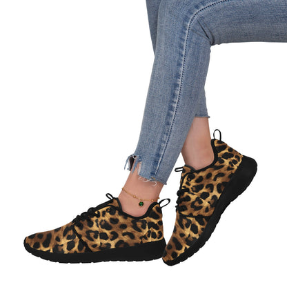 The Leopard Fur Women's Sneakers - Lightweight, Breathable & Bold