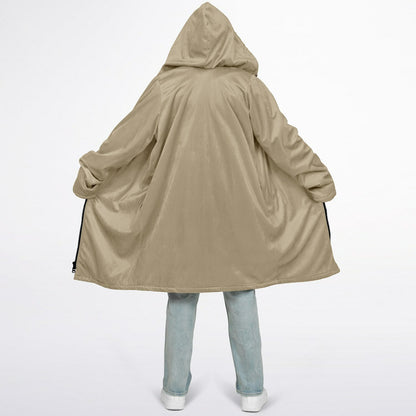 Long Zipper Fleece Hooded Sweatshirt | Maxi Hoodie | Lined Extra Long | Alternative Hoodie  copy