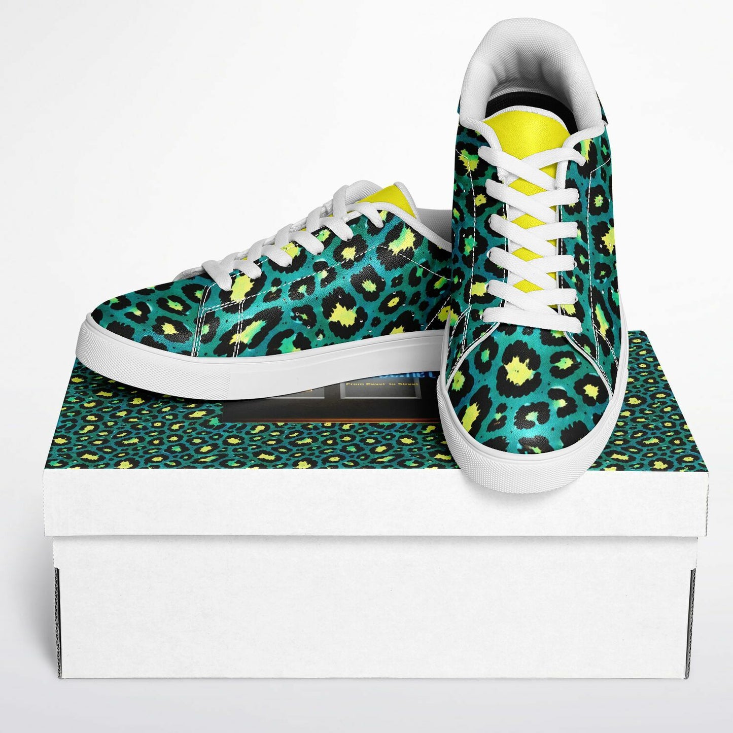 Jungle Voltage – Teal Leopard w/ Neon Yellow Accent
