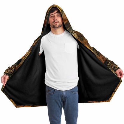 Tribal Hooded Cloak – Boho Street Style Palm Tree Coat | Boho Men Style