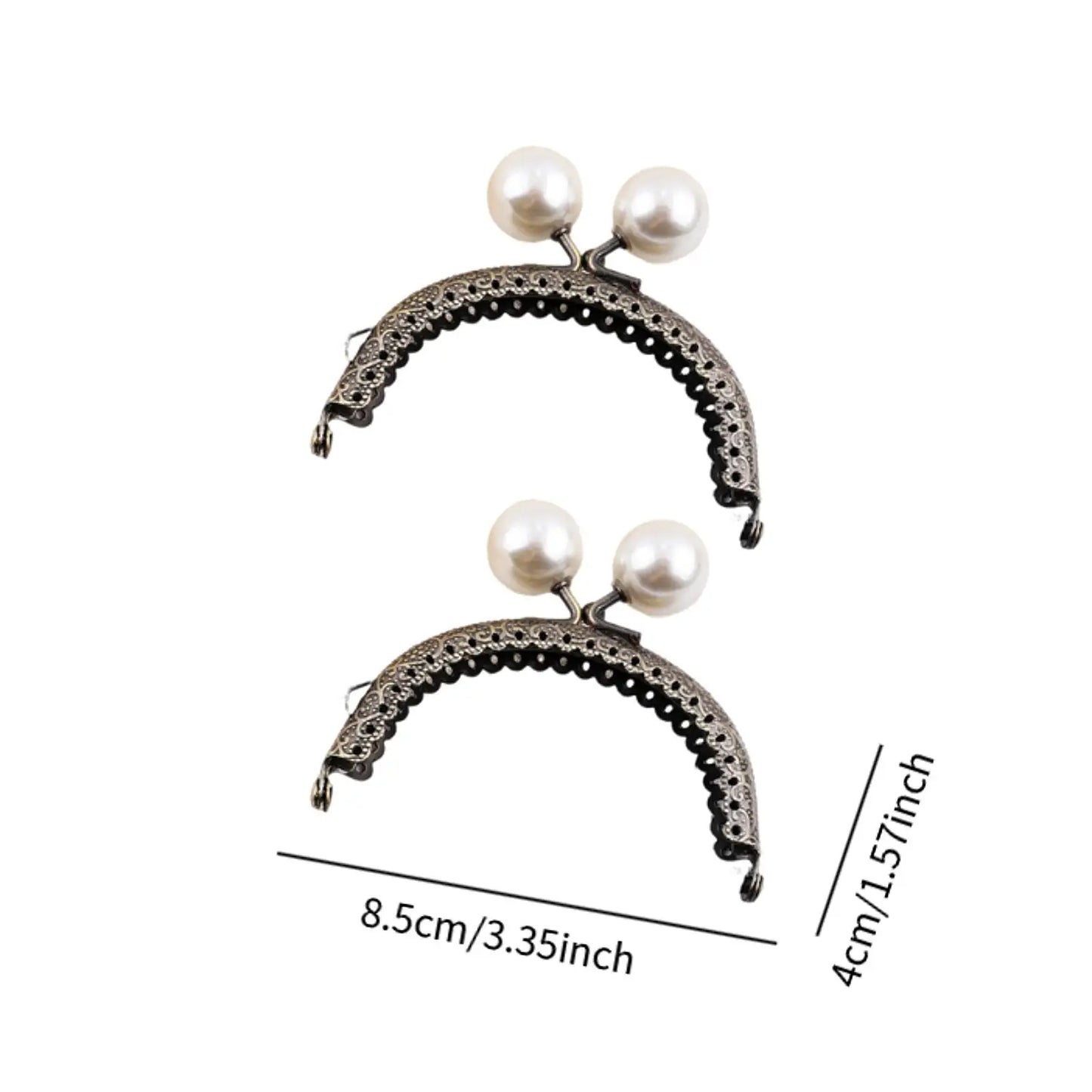 Metal Purse Frame Clasp | 2 Inch Kiss Lock Arch Frame | Coin Purse Hardware for DIY Purse Making, Sewing & Bag Making