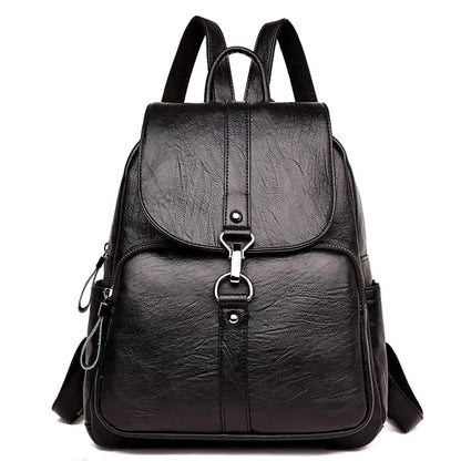 Multi-functional Anti-Theft Leather Backpack for Women