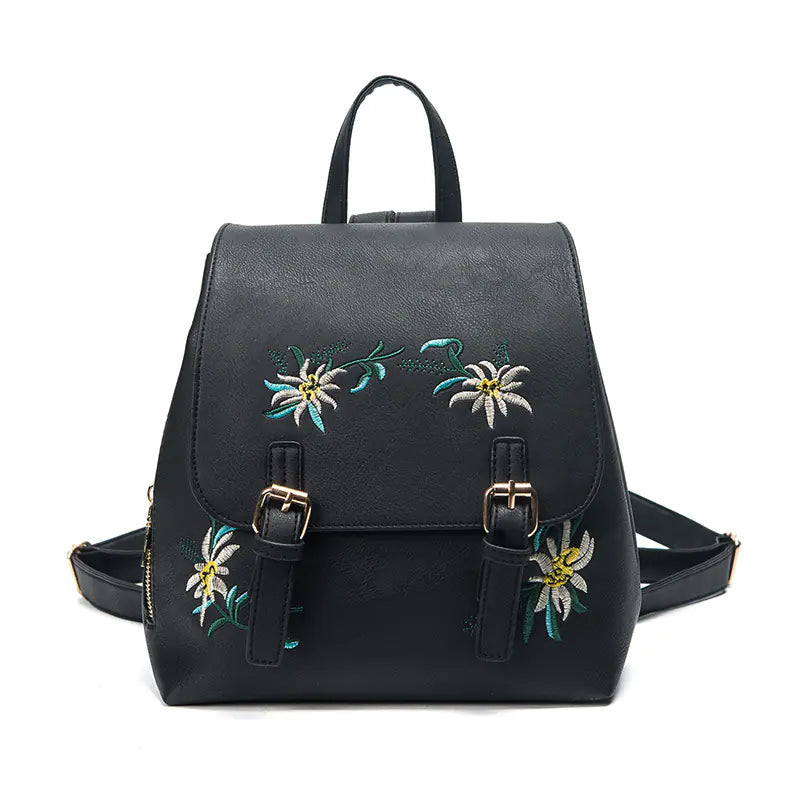 Boho Embroidered Women’s Backpack – Stylish Mini Travel Bag for Everyday Adventures