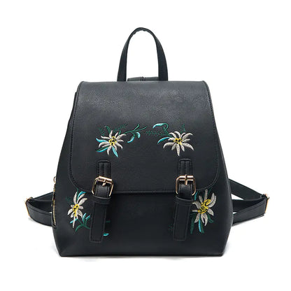 Boho Embroidered Women’s Backpack – Stylish Mini Travel Bag for Everyday Adventures