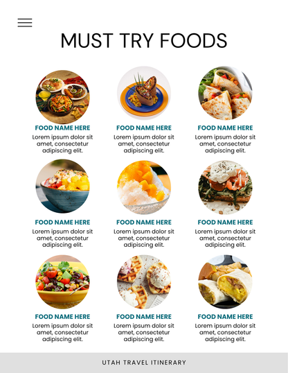 Utah National Parks Itinerary Template | Editable Road Trip Planner | BONUS Hidden Utah Guide | Zion Bryce Arches
