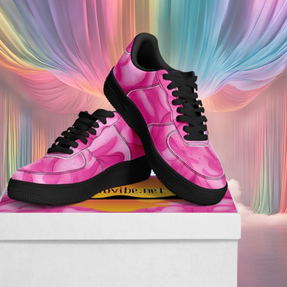Pink Love at First Sight Shoes | Stylish Core Low Sneakers for Bold Streetwear & Everyday Confidence