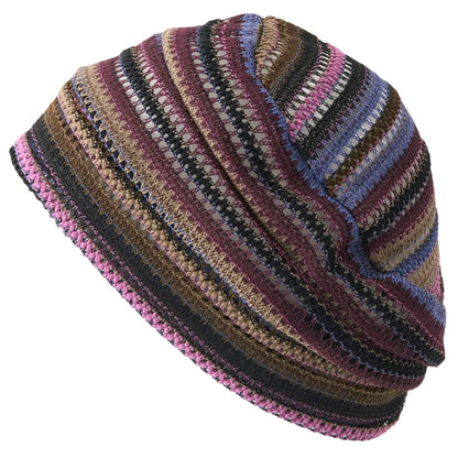 Men Summer Beanie Knit - Women Hipster Slouchy Hat Boho Street Crochet Fashion Cap Purple
